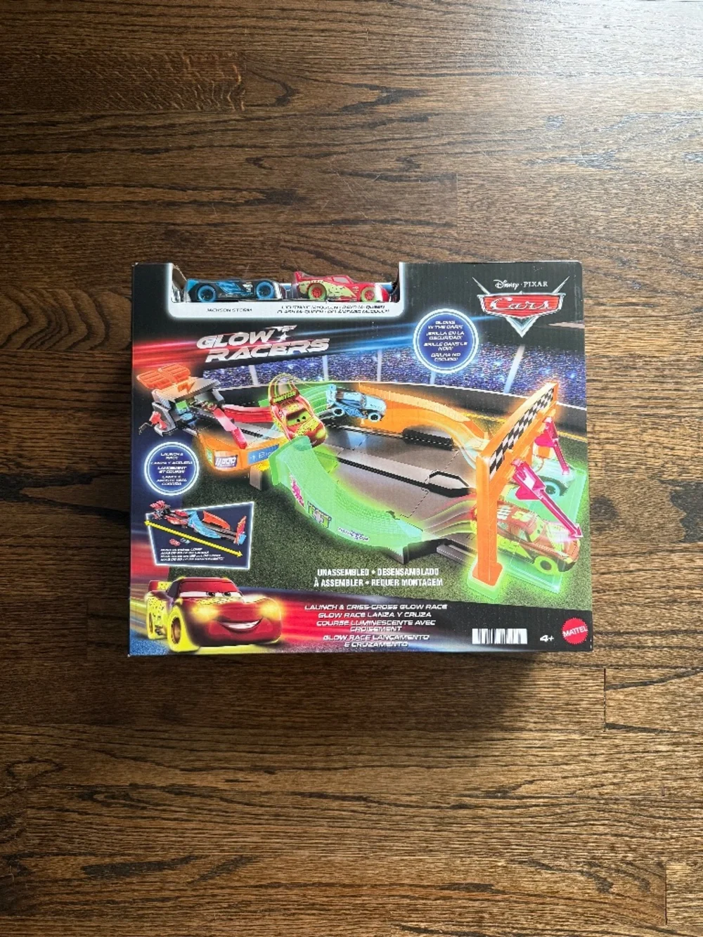 Disney Pixar Cars Glow Racers Launch & Criss-Cross Glow Racers Playset | NIB